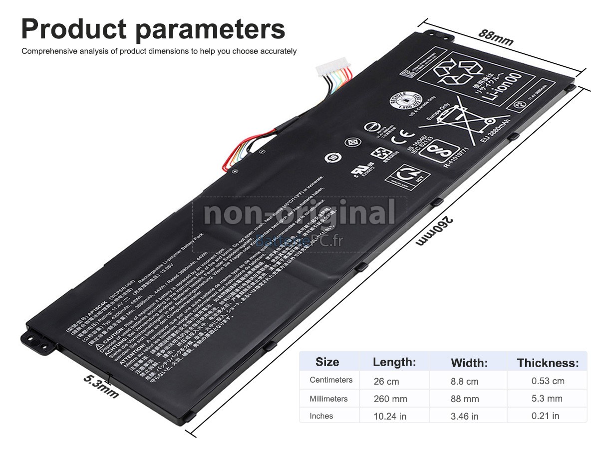 batterie pour Acer Aspire 3 A315-44P