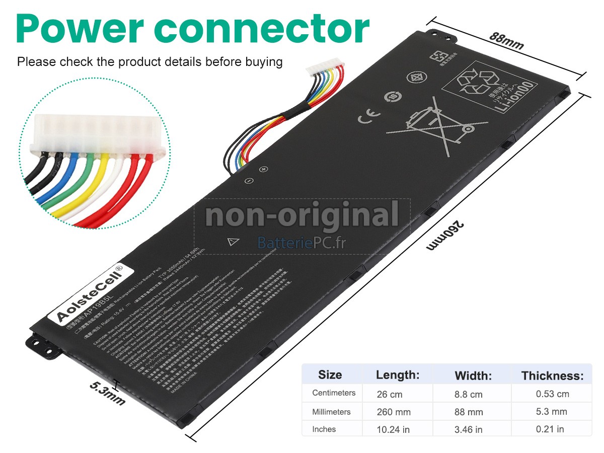 batterie pour Acer Aspire 3 A315-58G-501N