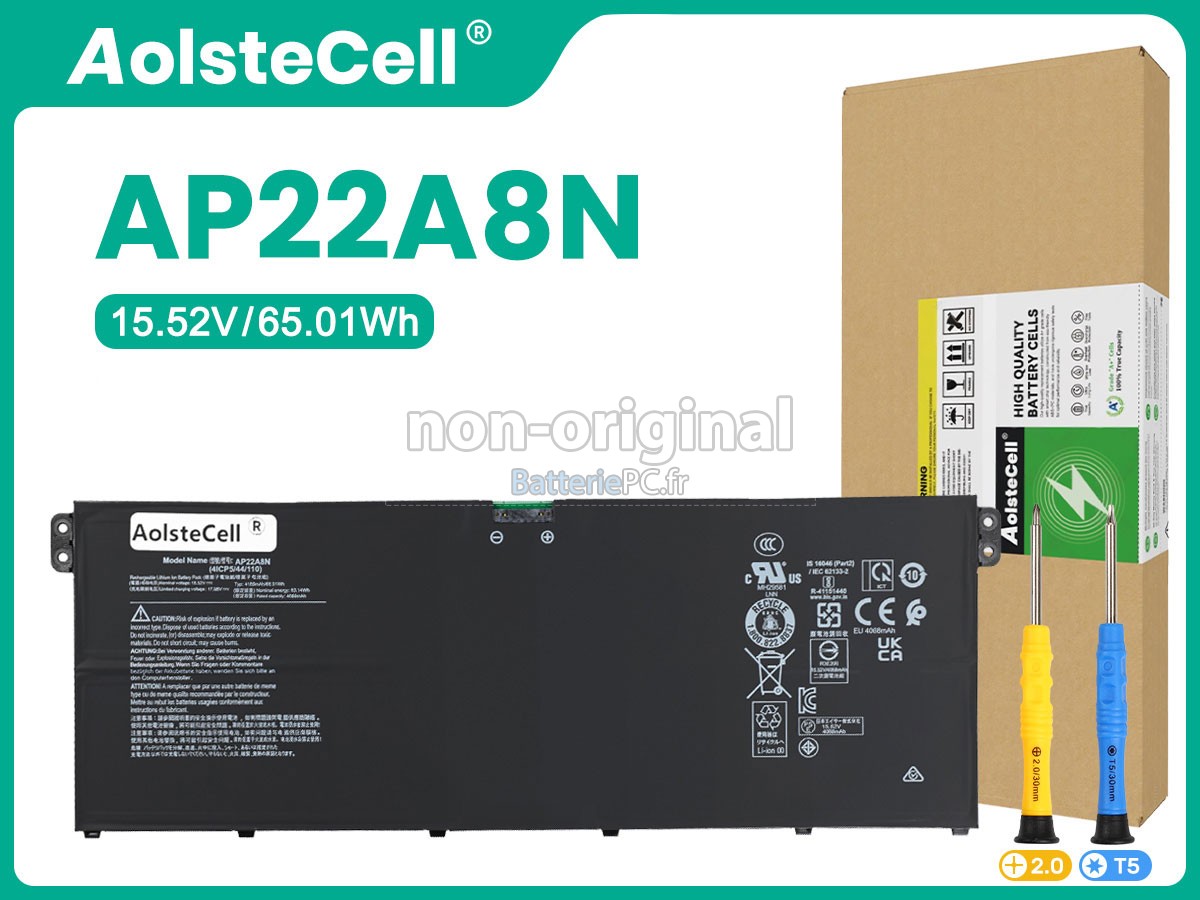 batterie pour Acer AP22A8N(4ICP4/65/123)