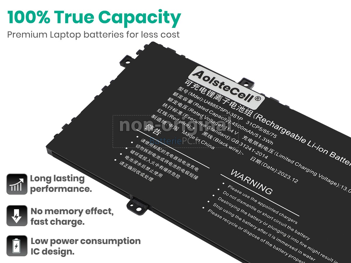 batterie pour Gateway U488575PV-3S1P
