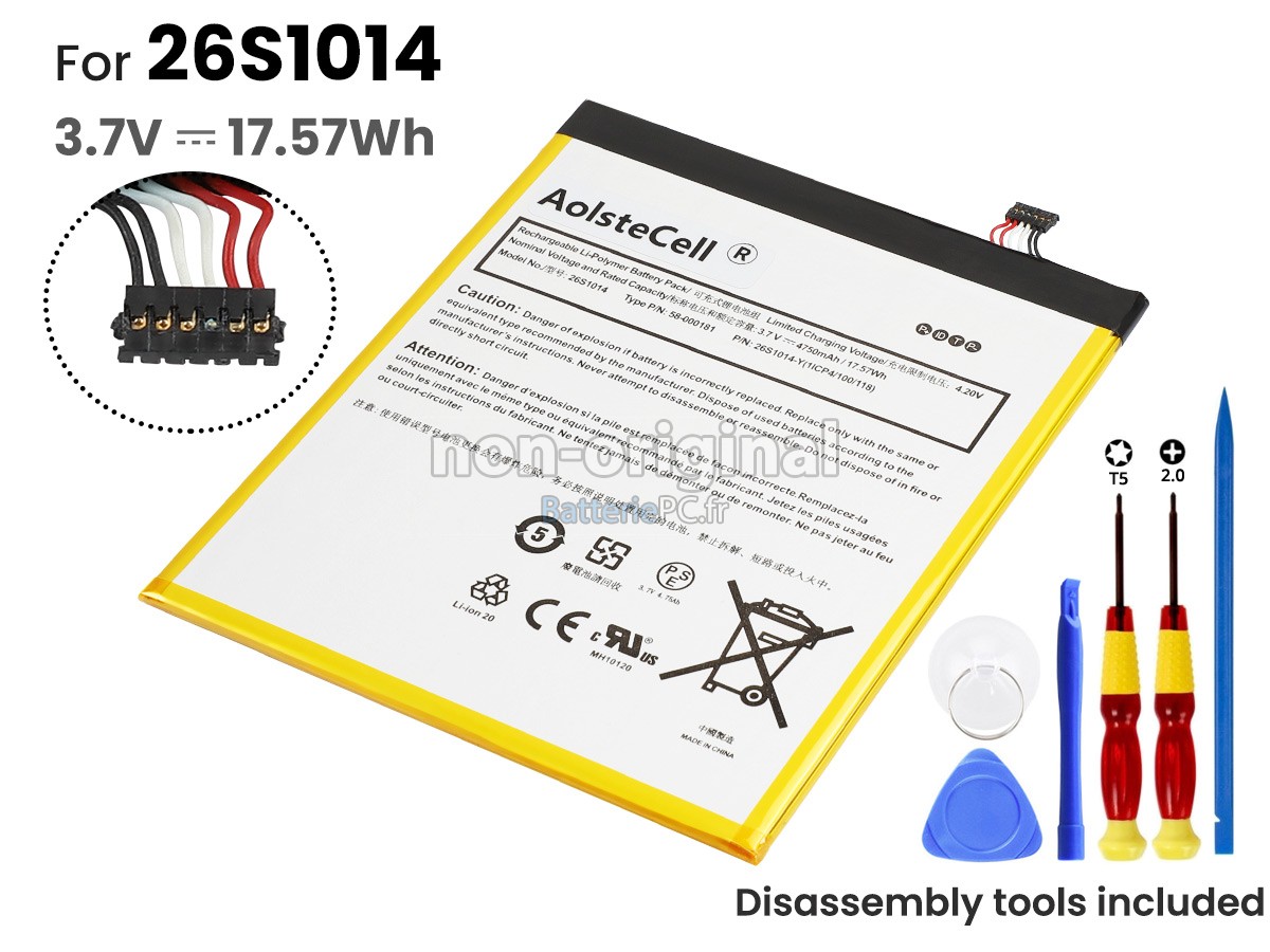 batterie pour Amazon 26S1014(1ICP4/100/118)