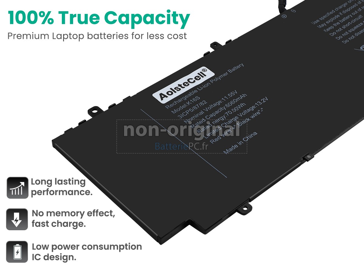 batterie pour AolsteCell K16S