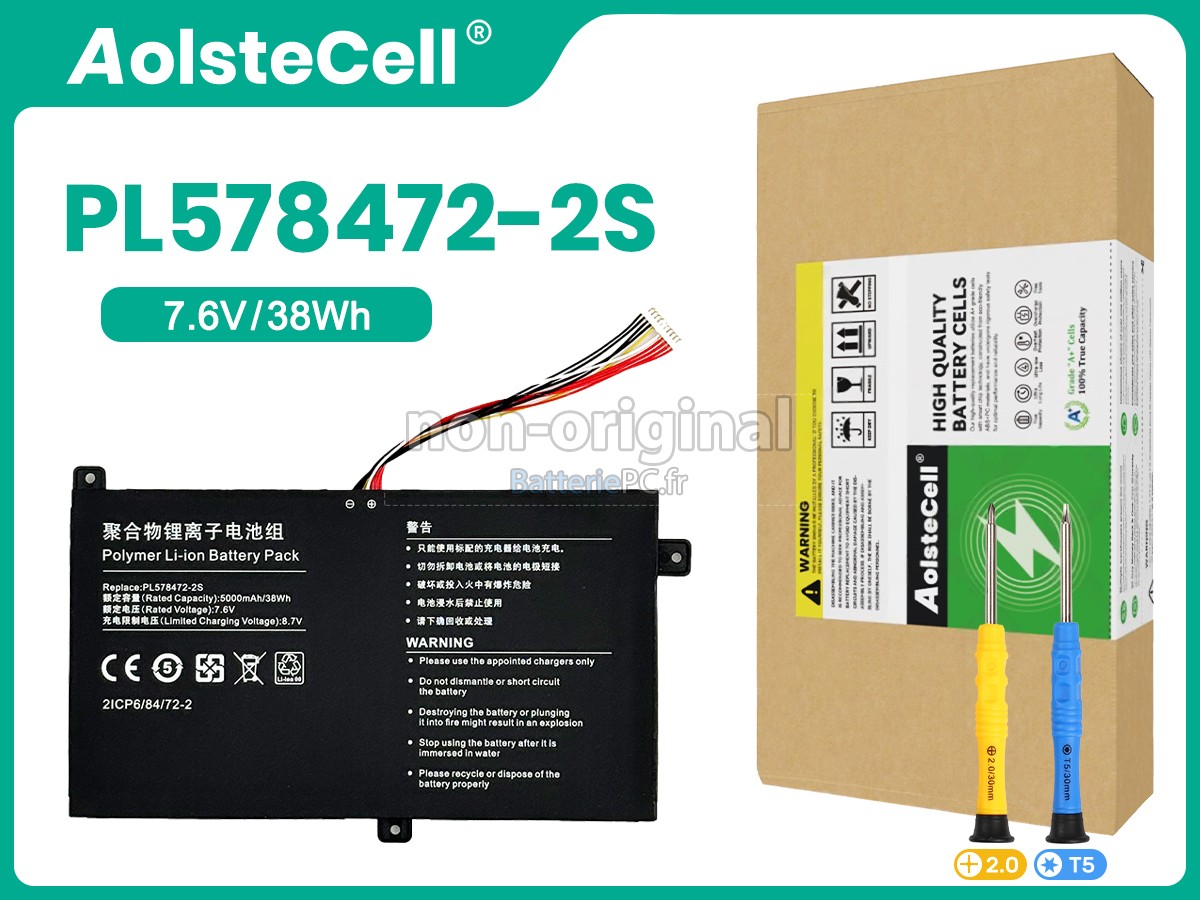 batterie pour AolsteCell PL578472-2S