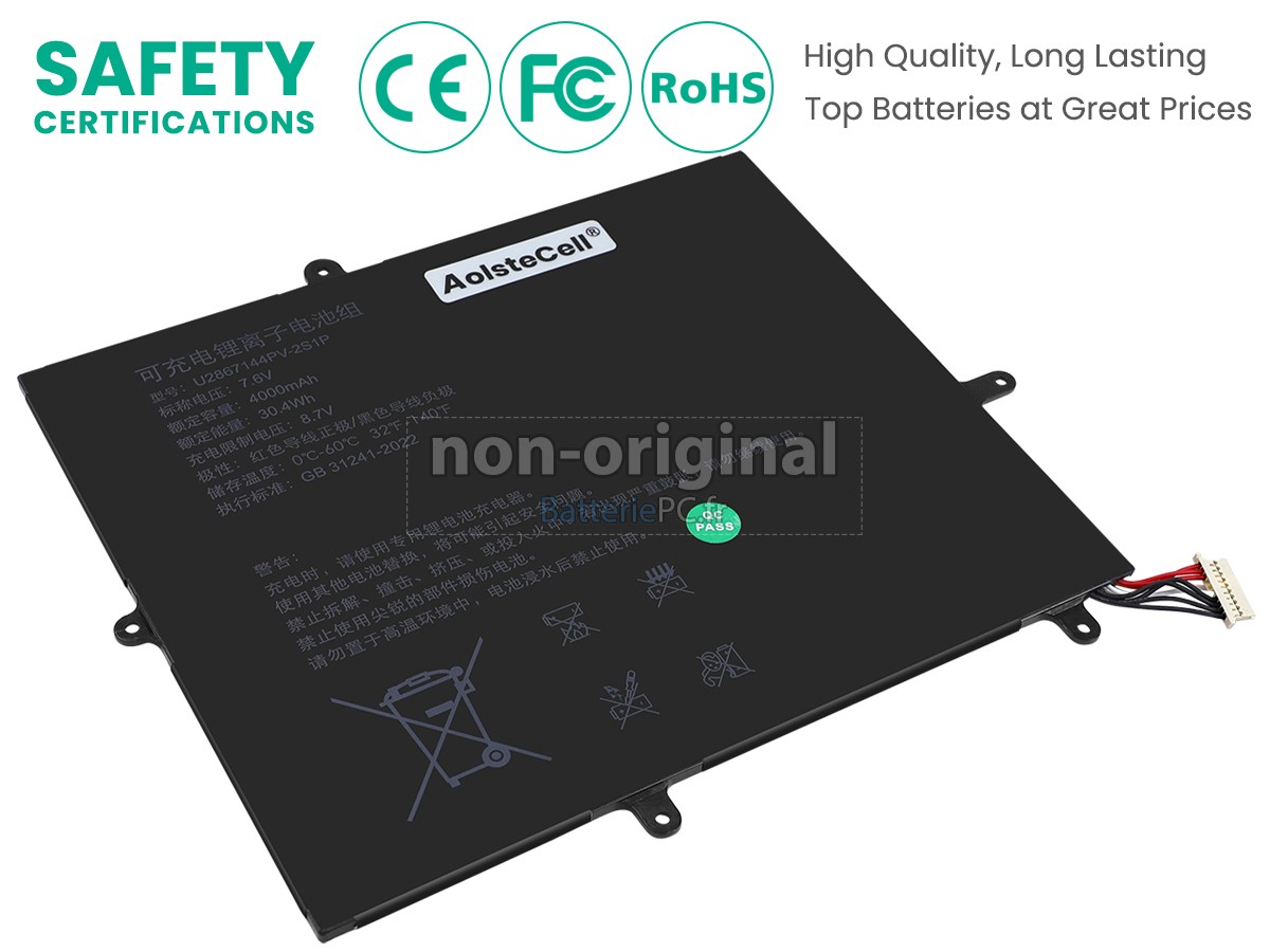 batterie pour AolsteCell U2867144PV-2S1P