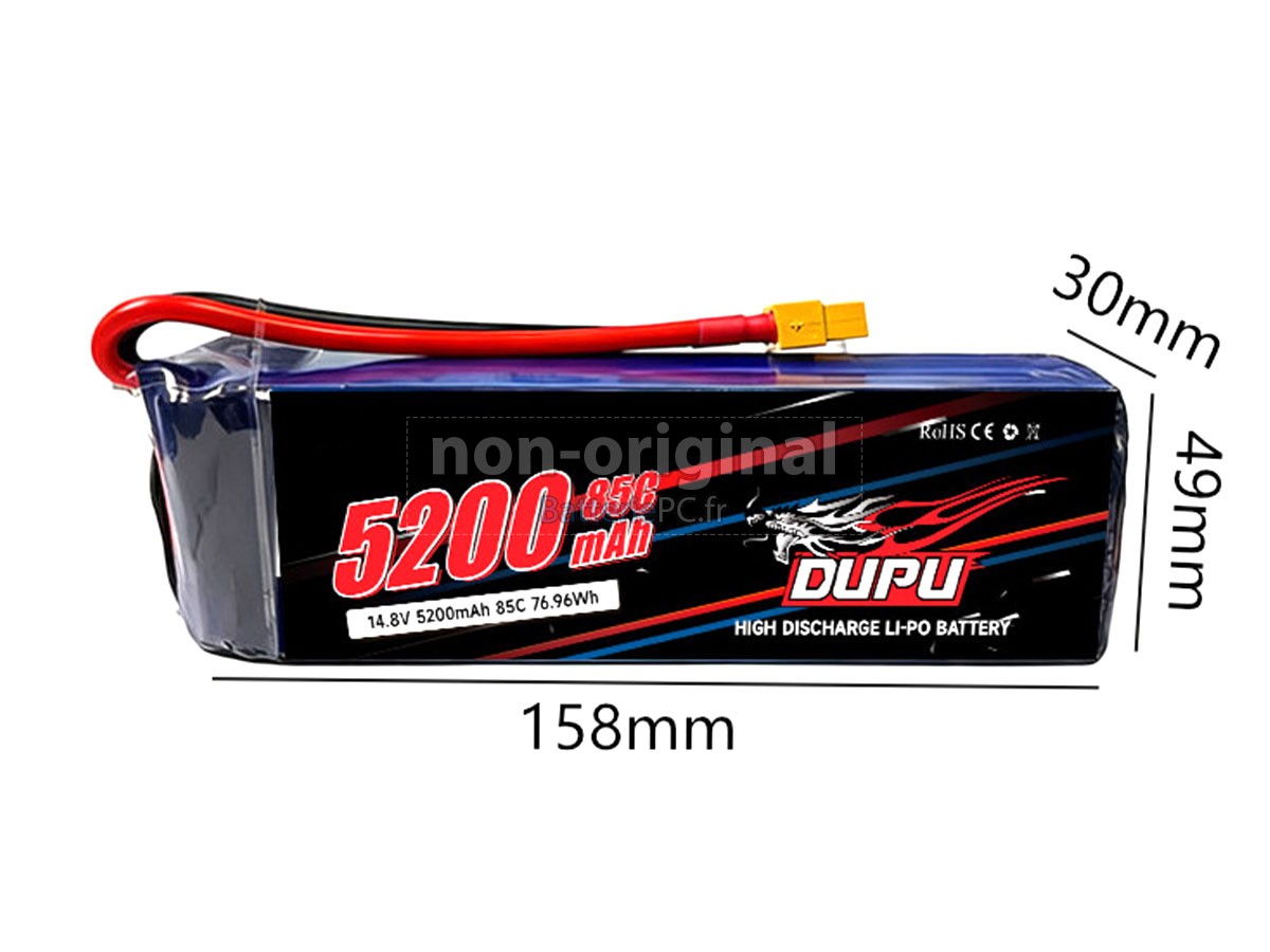 batterie pour AolsteCell 14.8V 4S 5200MAH 85C XT60