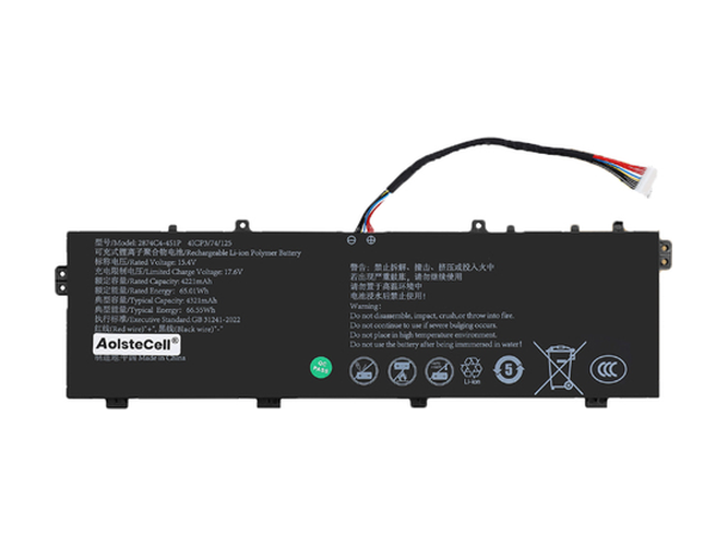 Batterie compatible pour AolsteCell 2874C4-4S1P