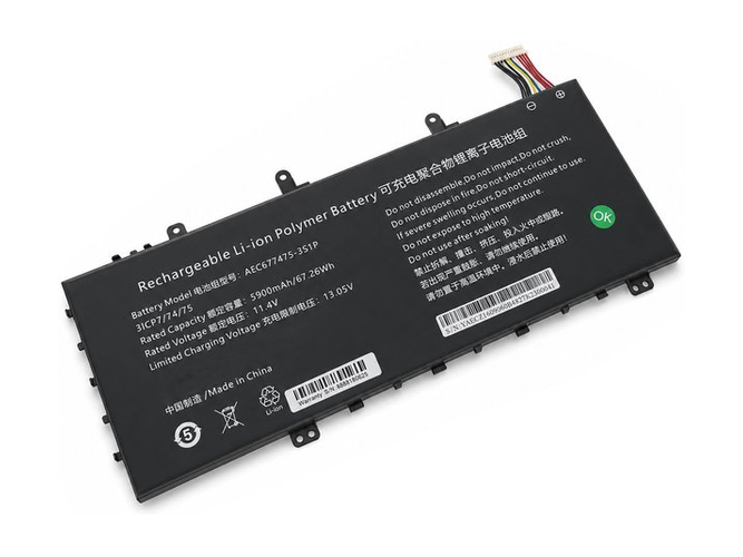 Batterie compatible pour AolsteCell AEC677475-3S1P
