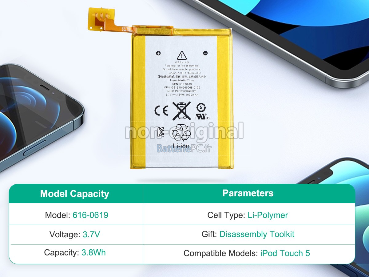 batterie pour Apple IPOD TOUCH 5