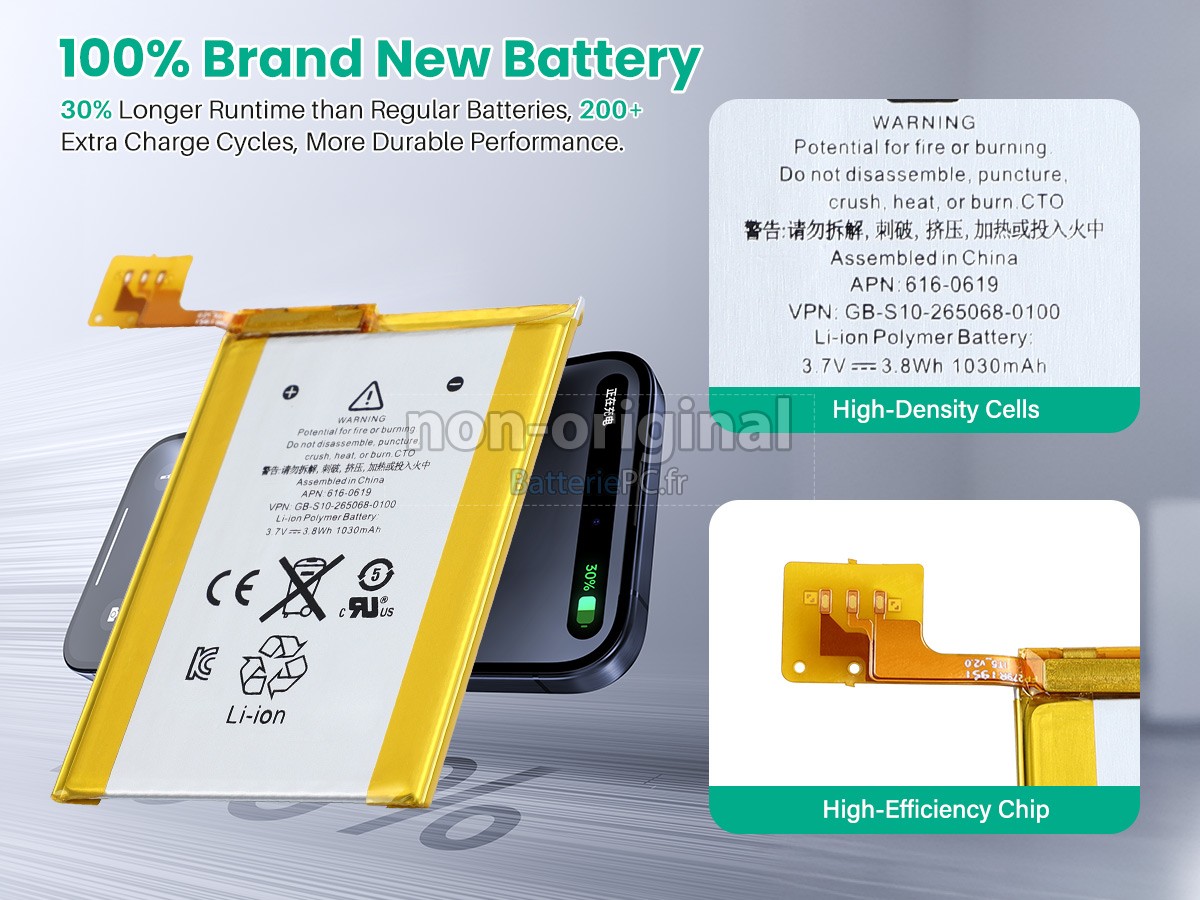 batterie pour Apple IPOD TOUCH 5