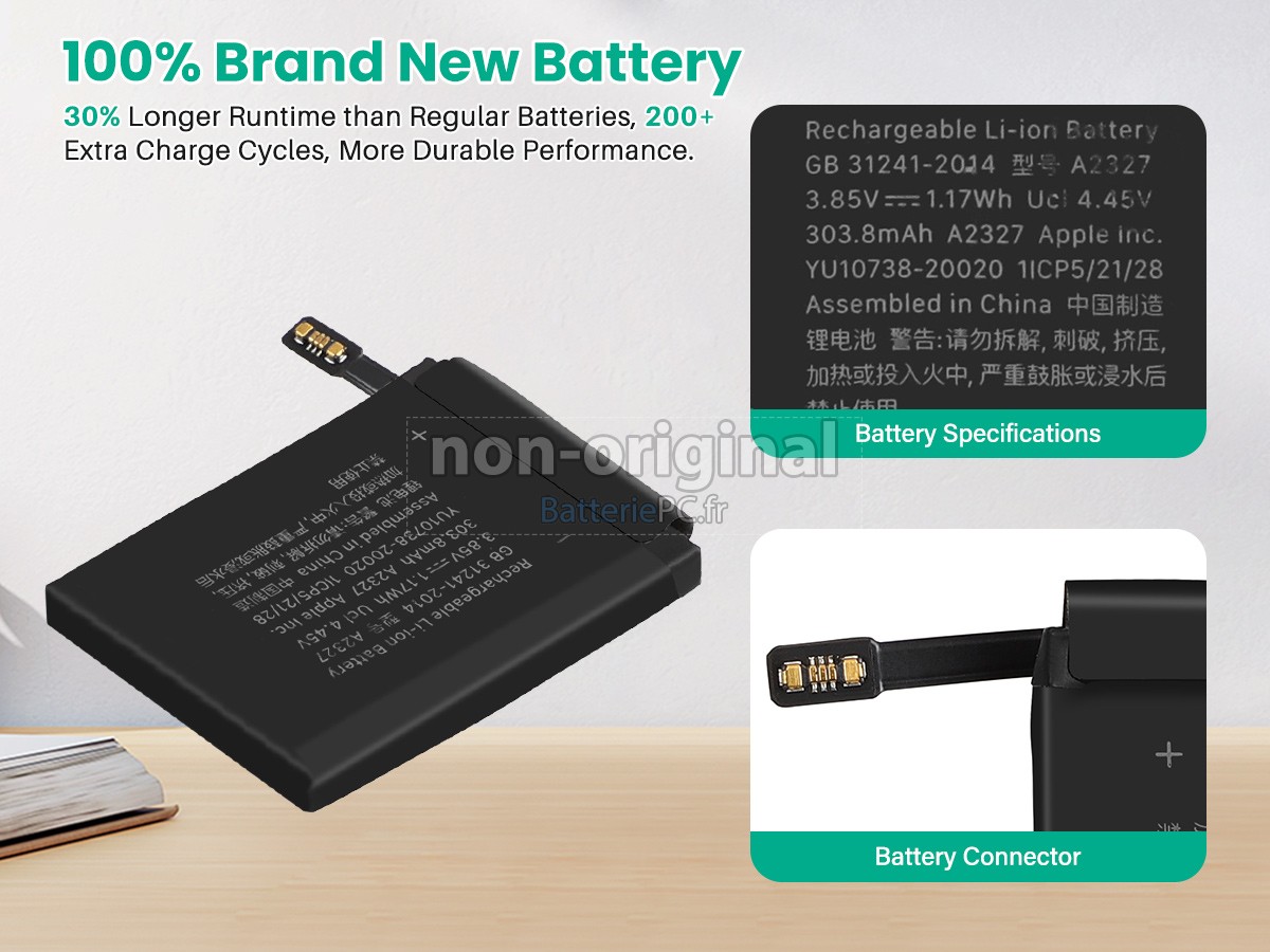 batterie pour Apple WATCH Series 6 LTE 44MM