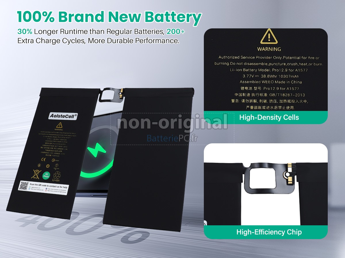 batterie pour Apple iPad Pro 12.9 inch 1ST GEN