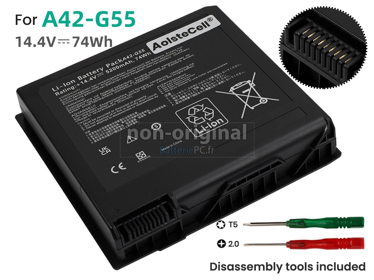batterie pour Asus G55VW