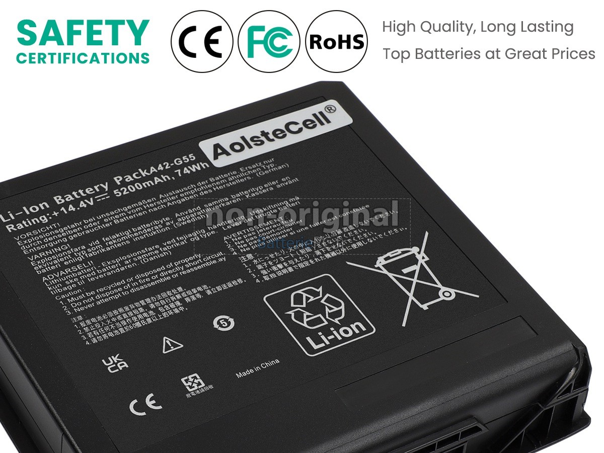 batterie pour Asus G55VW