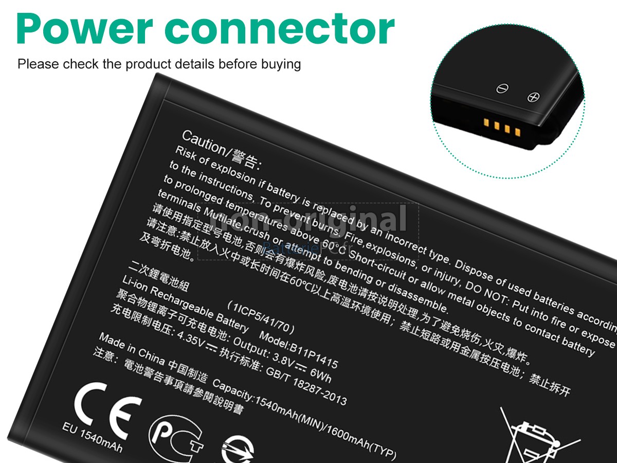 batterie pour Asus ZC451TG