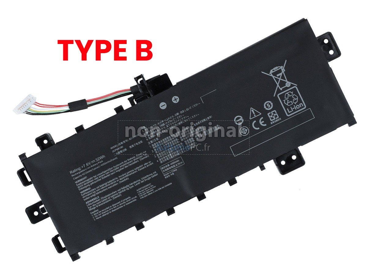 batterie pour Asus VivoBook 15 X515EA-BR1012