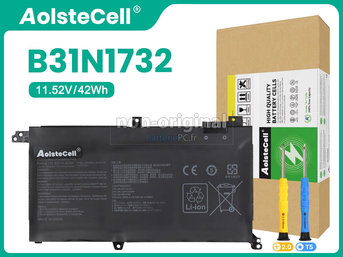 batterie pour Asus FX571GT-AL267T