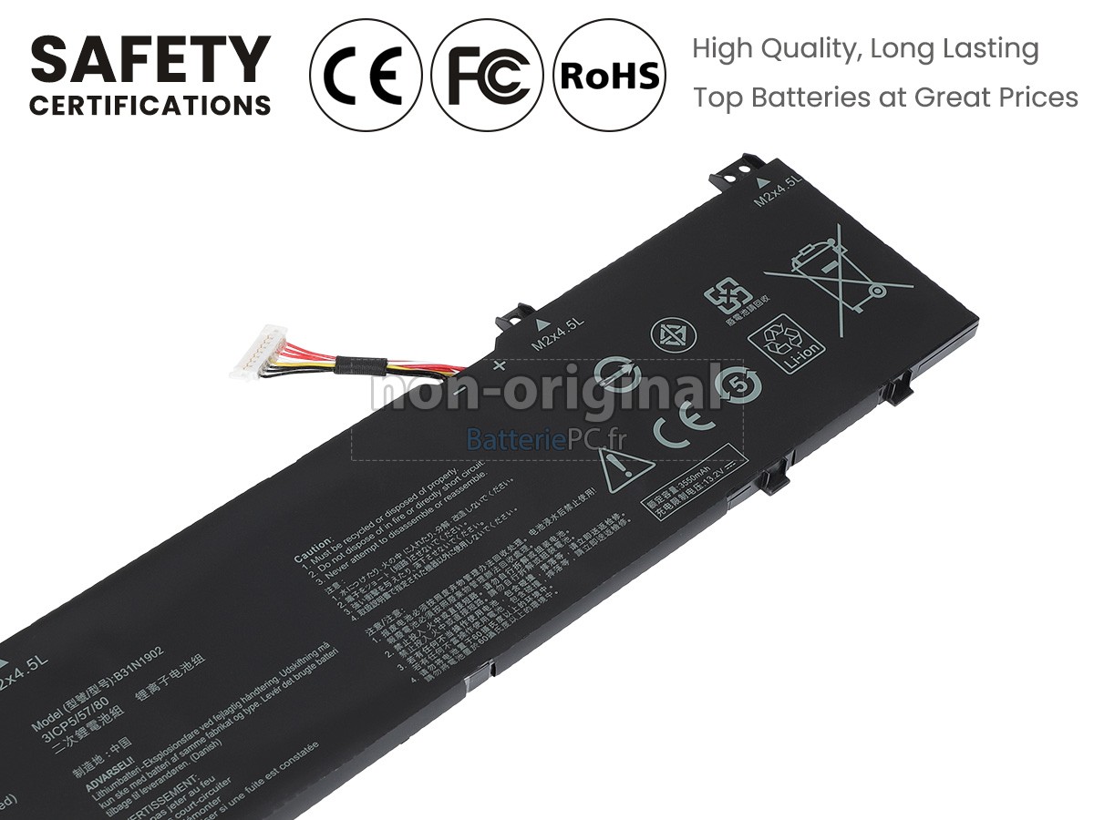 batterie pour Asus B31N1902