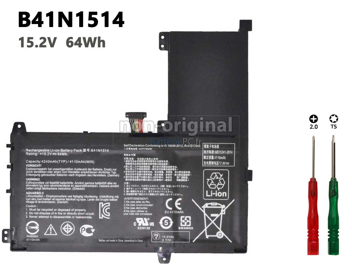 batterie pour Asus Q503UA-BSI5T17