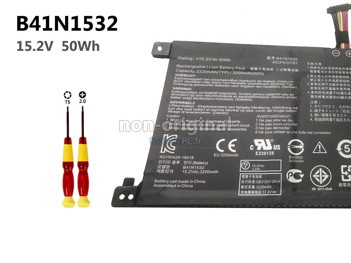 batterie pour Asus Q534UA