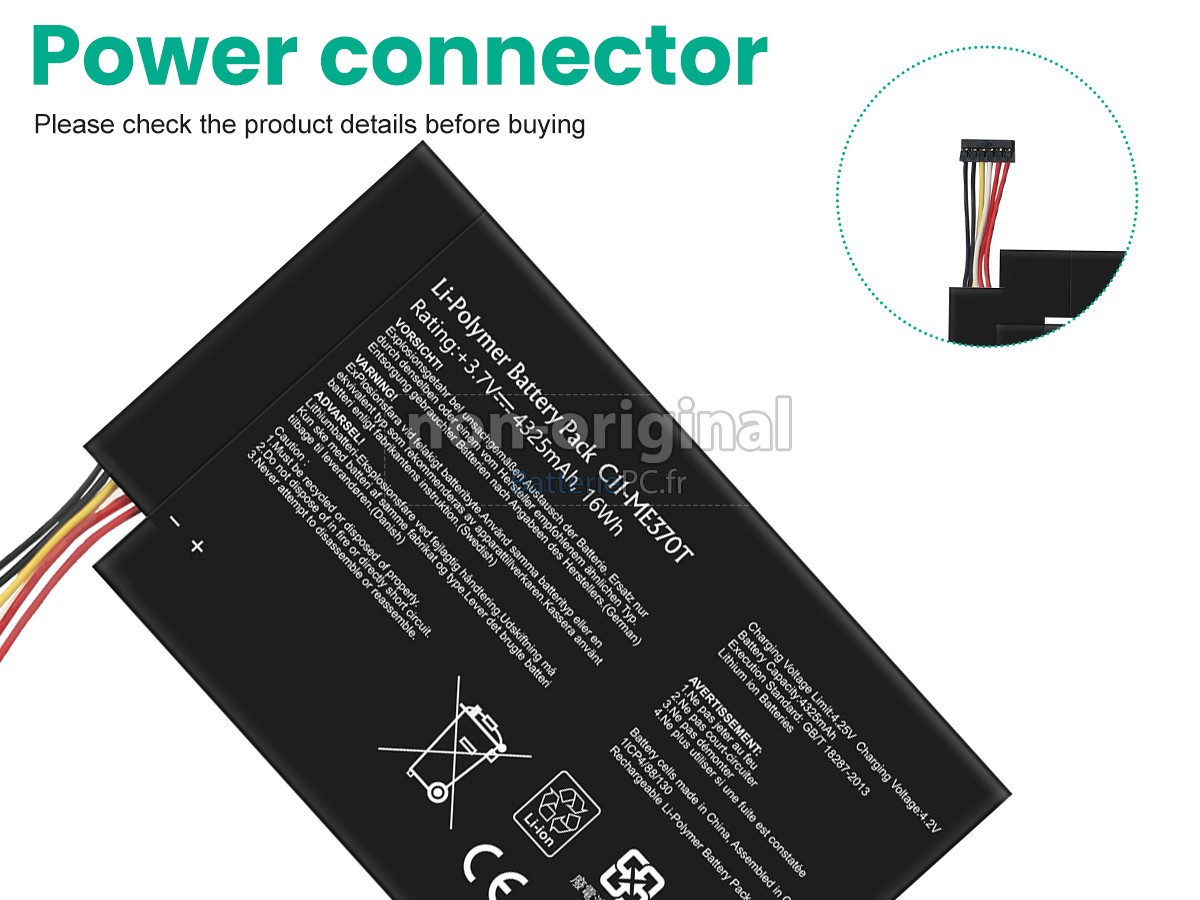 batterie pour Asus C11-ME370T