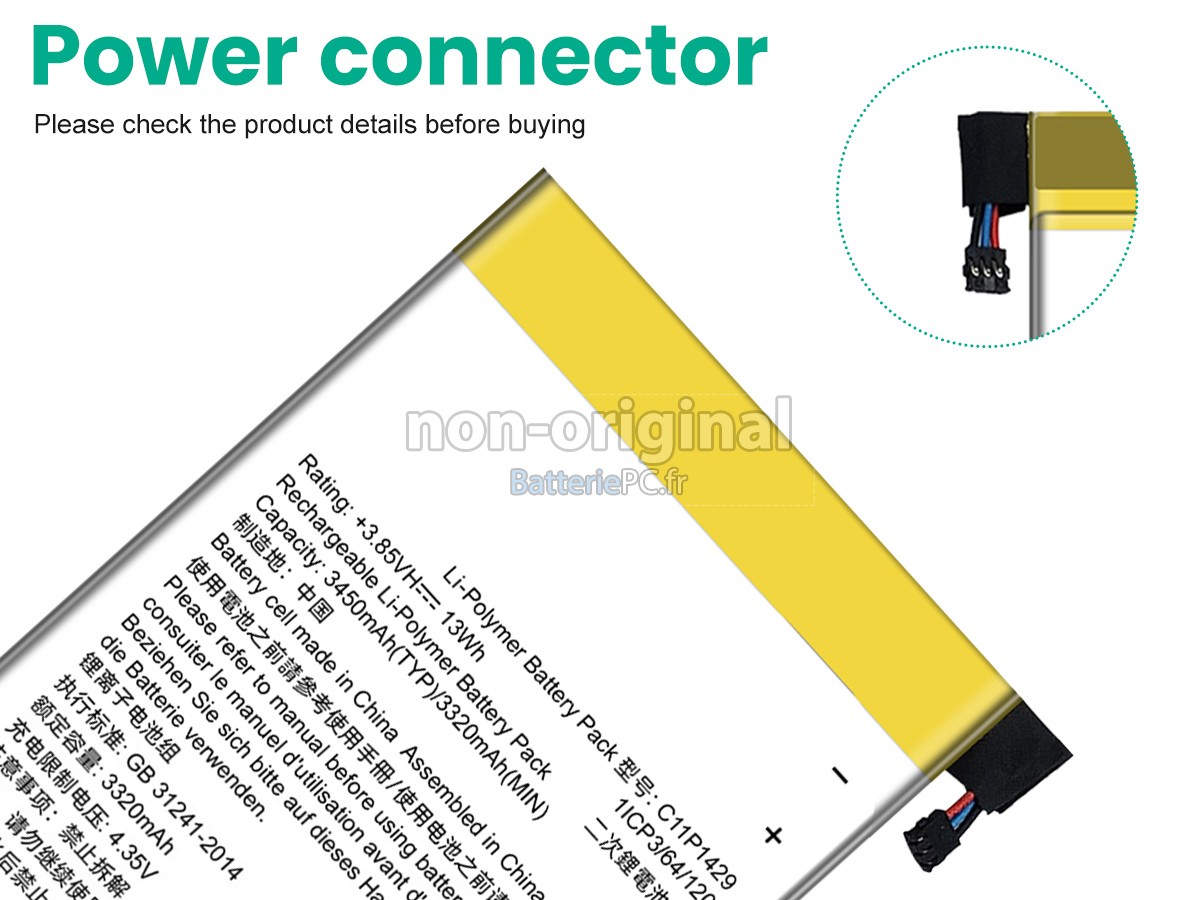 batterie pour Asus C11P1425