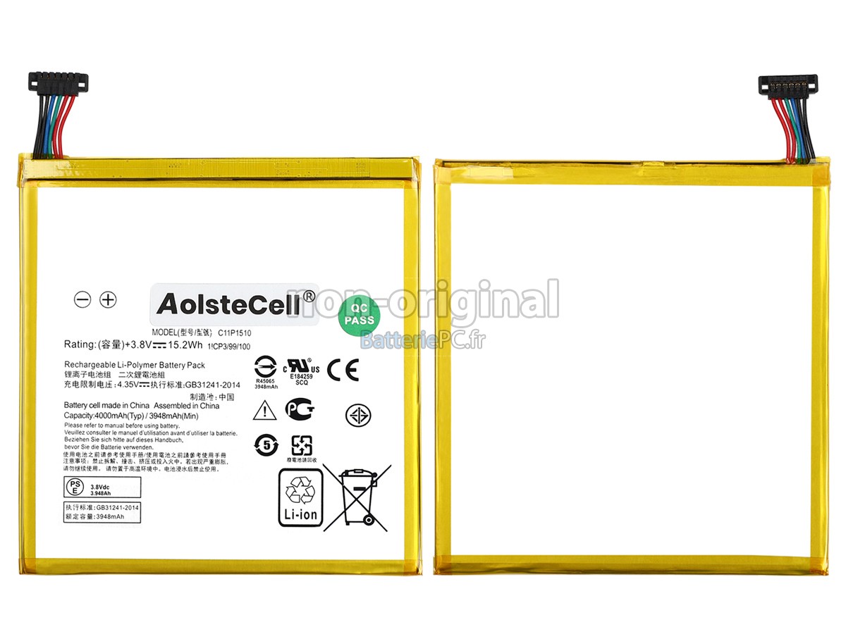 batterie pour Asus ZENPad S 8.0 Z580CA-1B029A