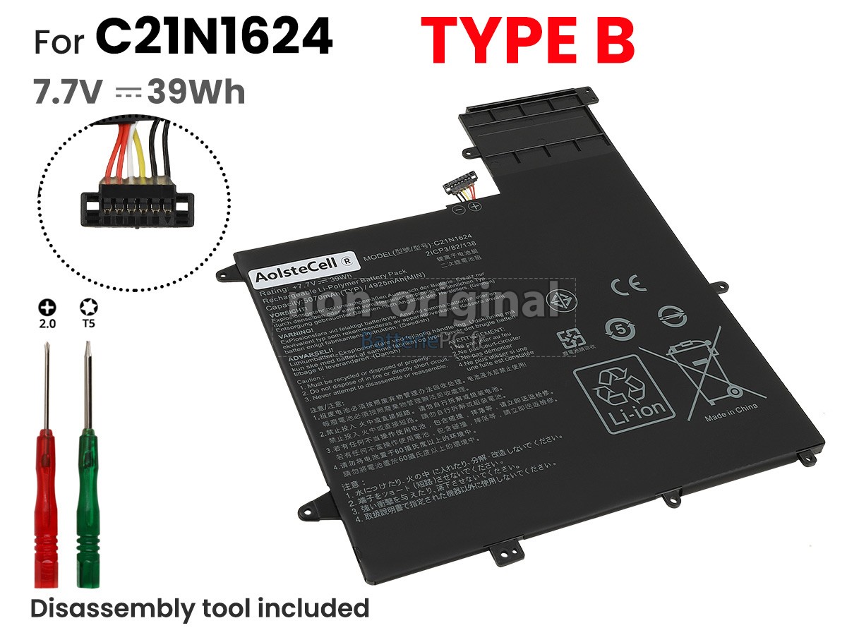 batterie pour Asus ZenBook Flip S UX370UA-78DHDAB1