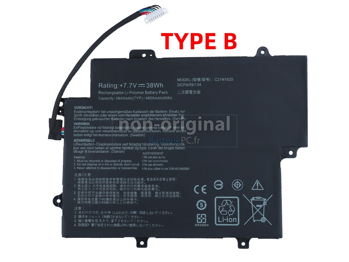 batterie pour Asus VivoBook Flip 12 TP203MAH