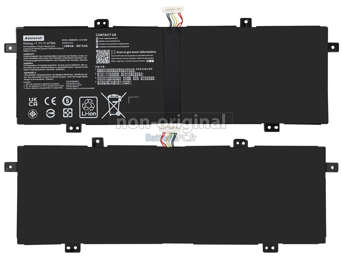 batterie pour Asus C21N1833