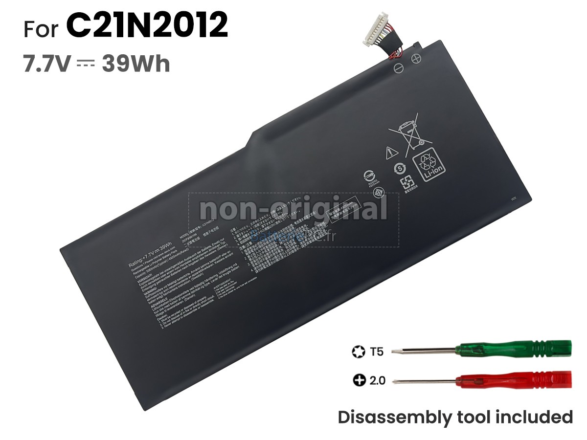 batterie pour Asus C21N2012(2ICP3/99/109)