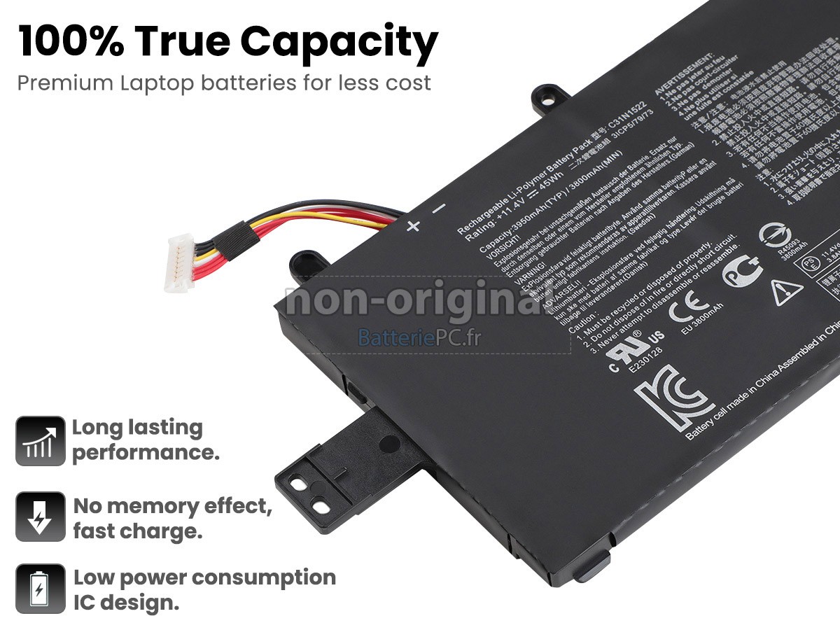 batterie pour Asus C31N1522