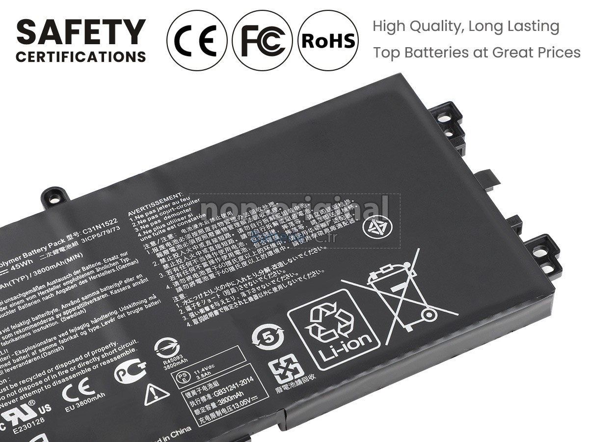 batterie pour Asus C31N1522