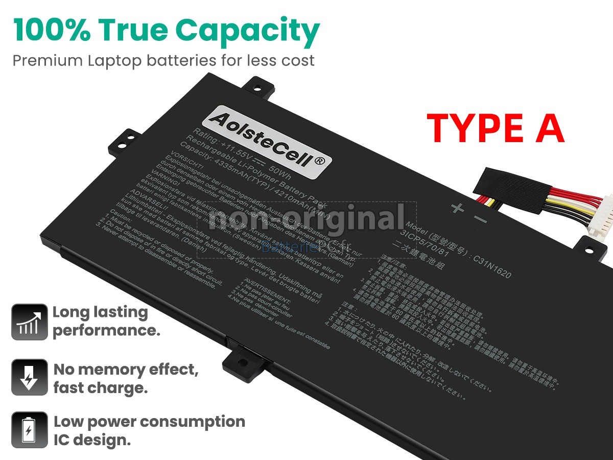 batterie pour Asus C31POJ1