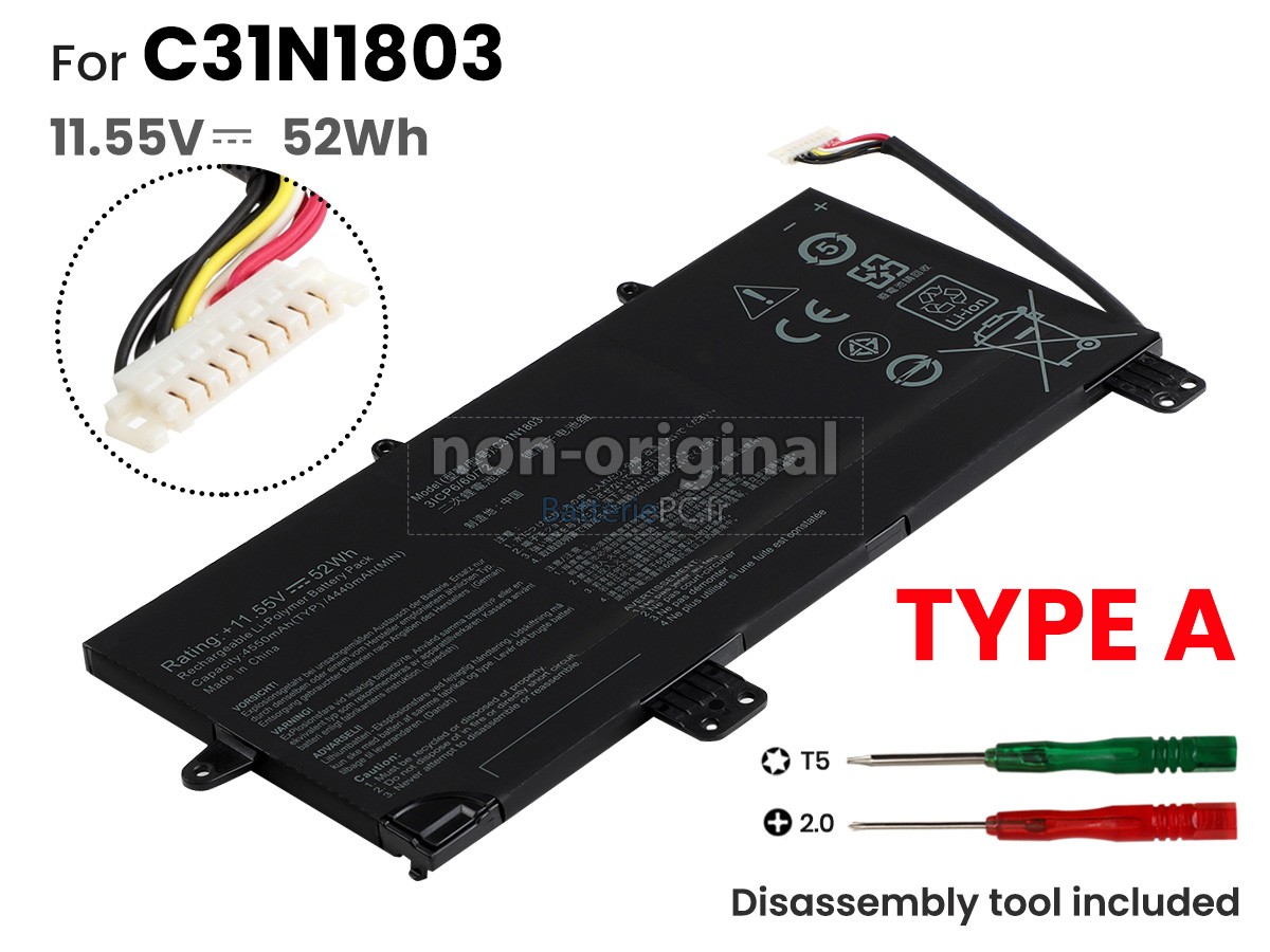 batterie pour Asus ZenBook Pro UX480FD-BE110T