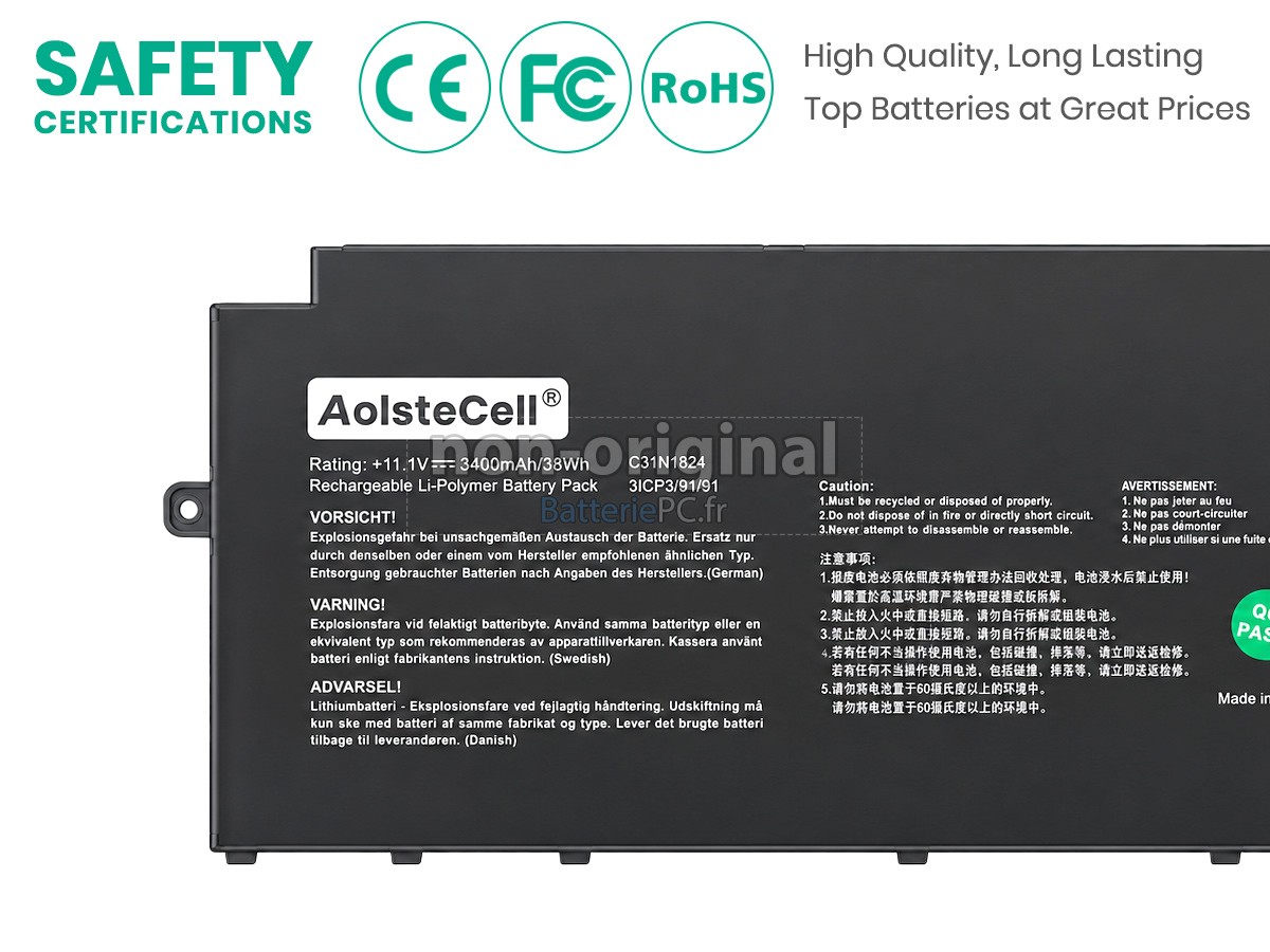 batterie pour Asus Chromebook Flip C433TA-BM3T8