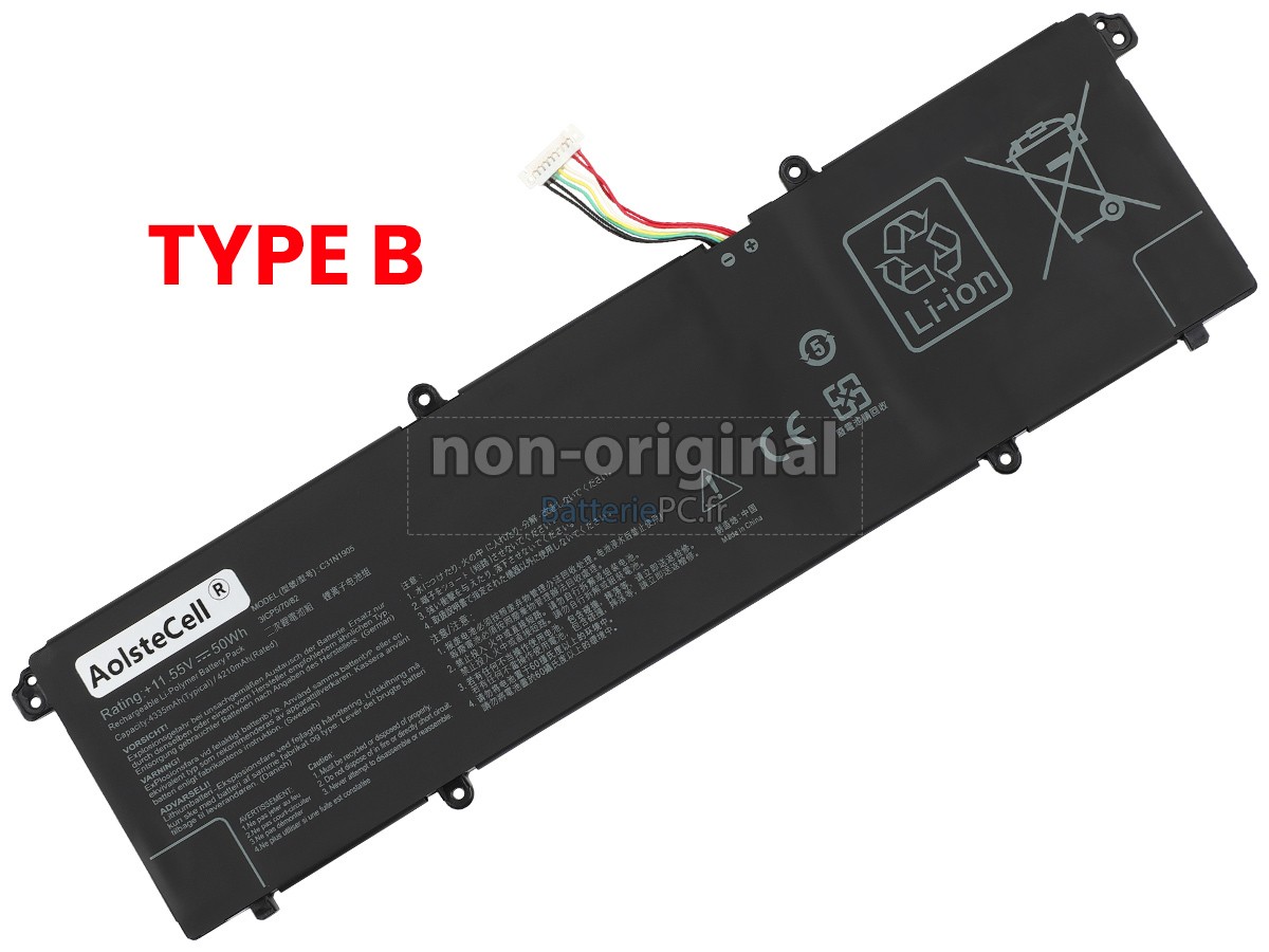 batterie pour Asus VivoBook 14X K3405ZF