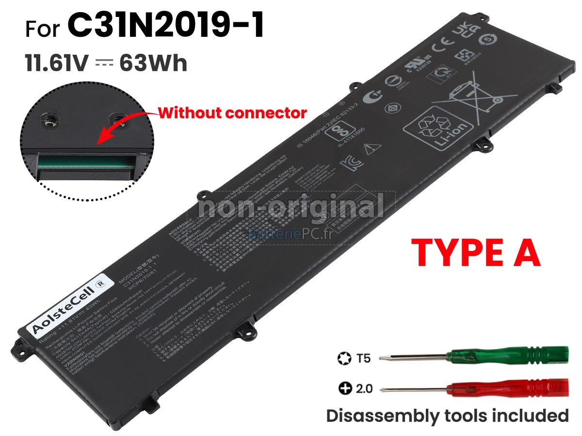 batterie pour Asus VivoBook 14X K3405ZF