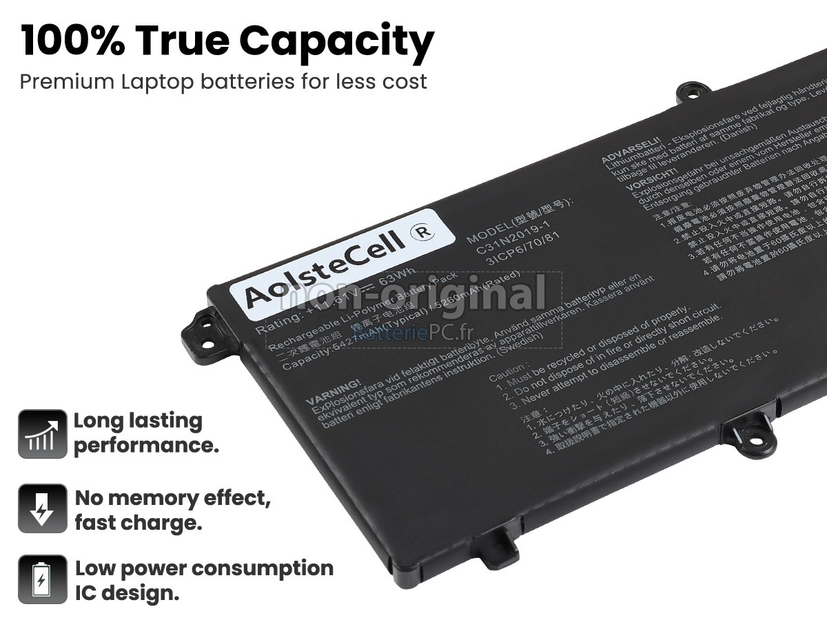 batterie pour Asus VivoBook 14X K3405ZF