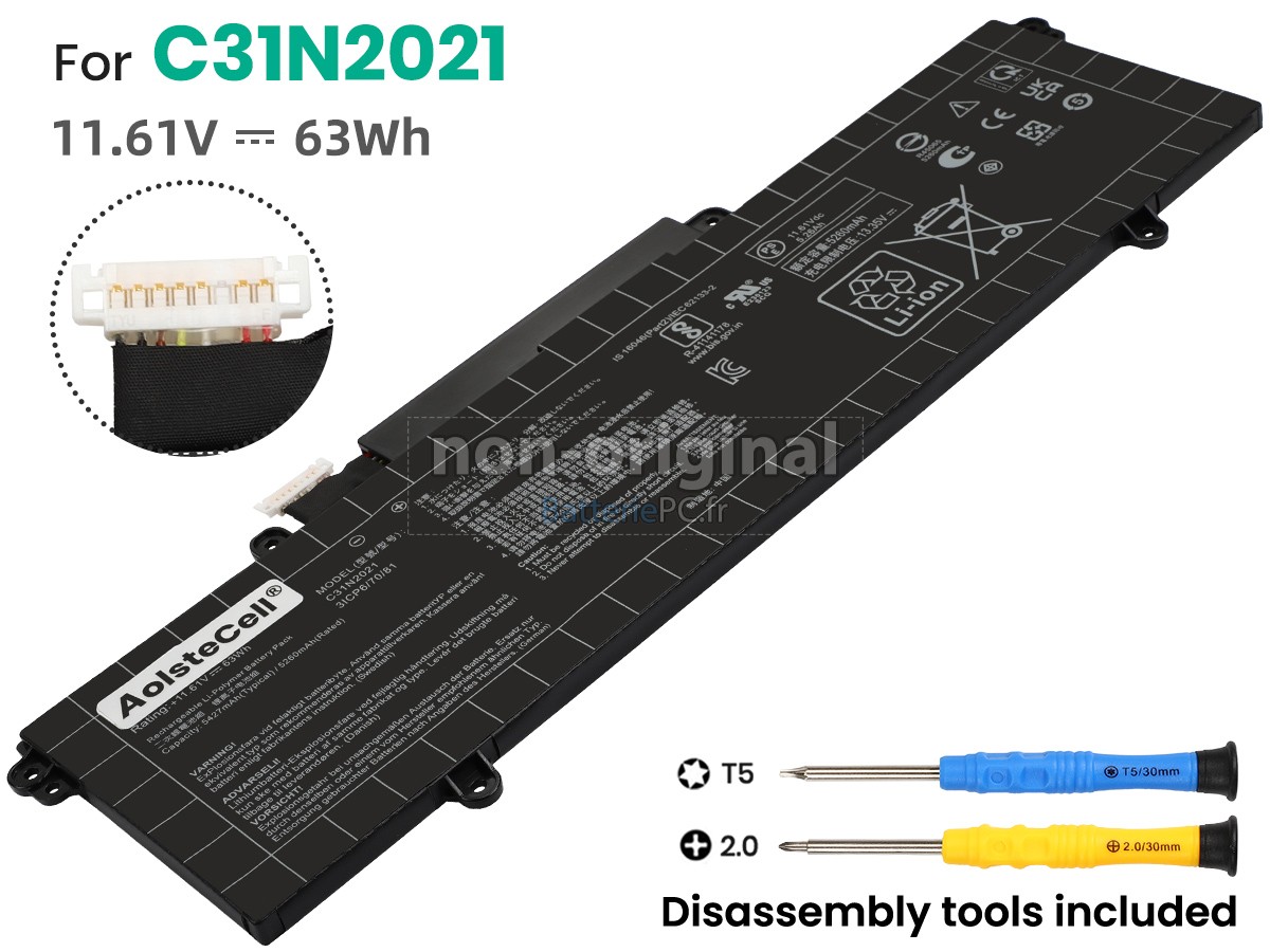 batterie pour Asus ZenBook 14 Flip OLED UP5401EA-KN024T-BE