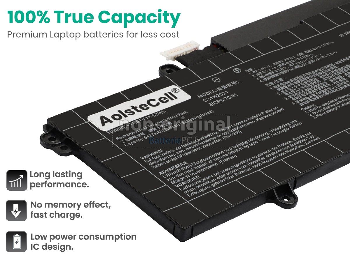 batterie pour Asus ZenBook 14 Flip OLED UP5401EA-KN024T-BE