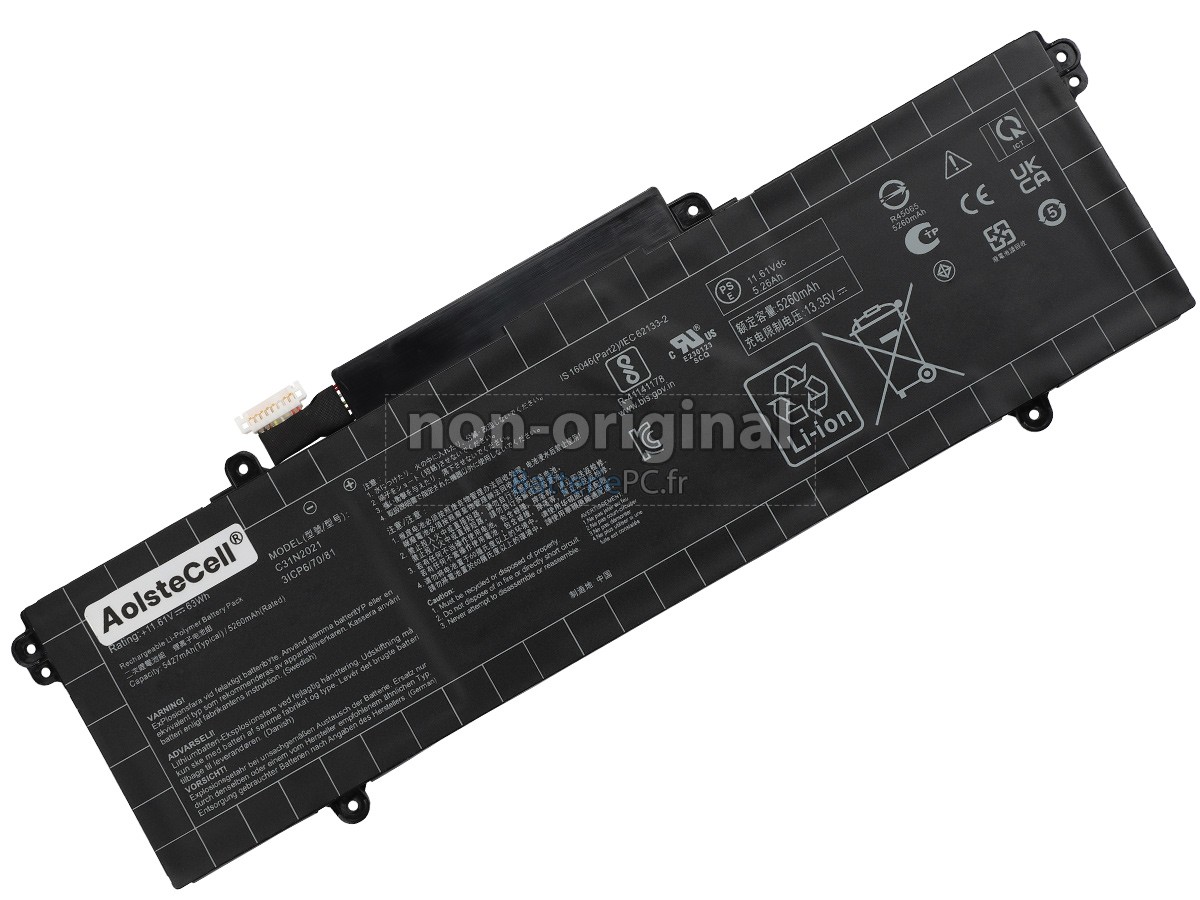 batterie pour Asus ZenBook 14 Flip OLED UP5401EA-KN024T-BE