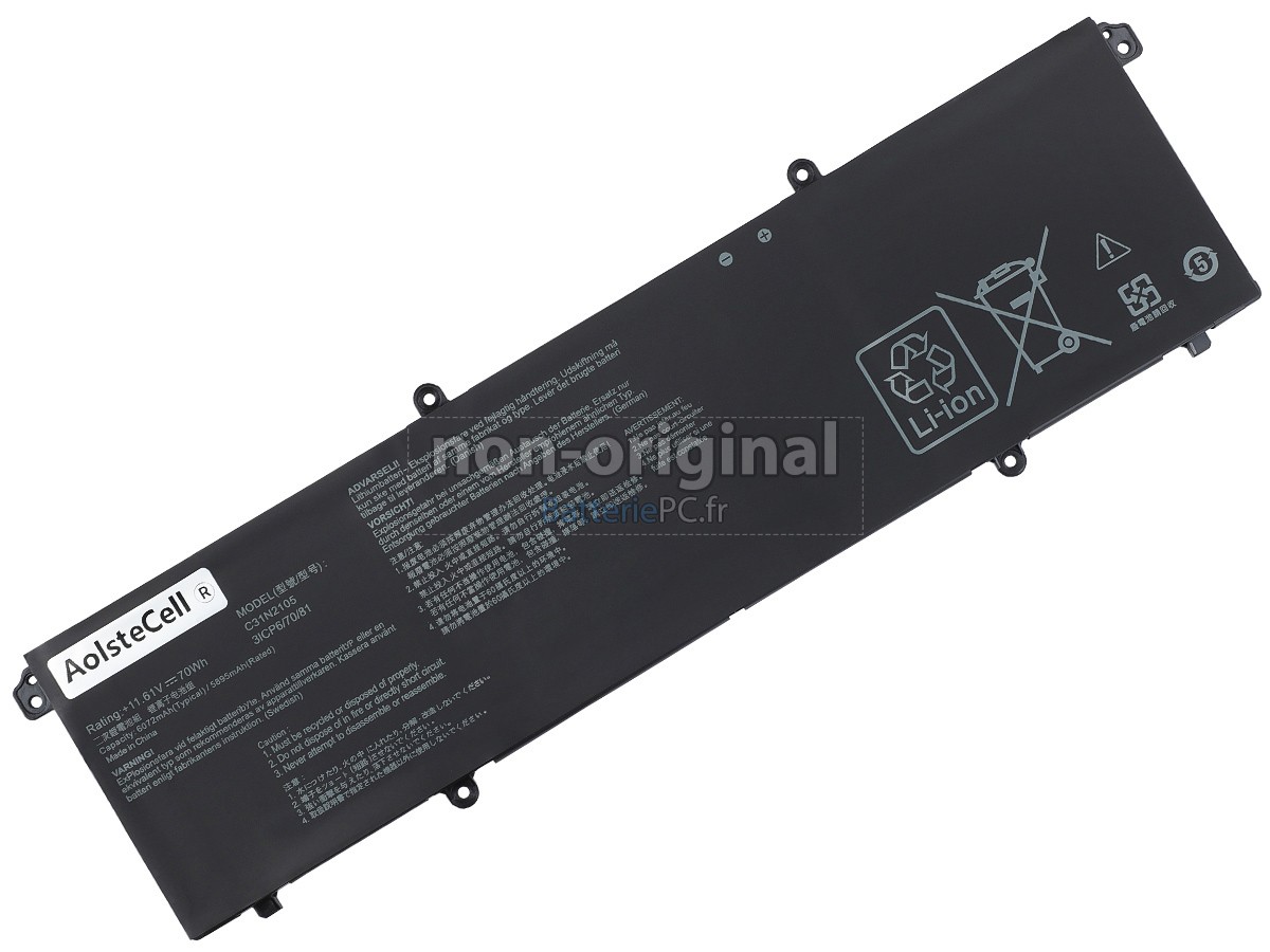 batterie pour Asus ZenBook 14X OLED UX3404VC-M3010W