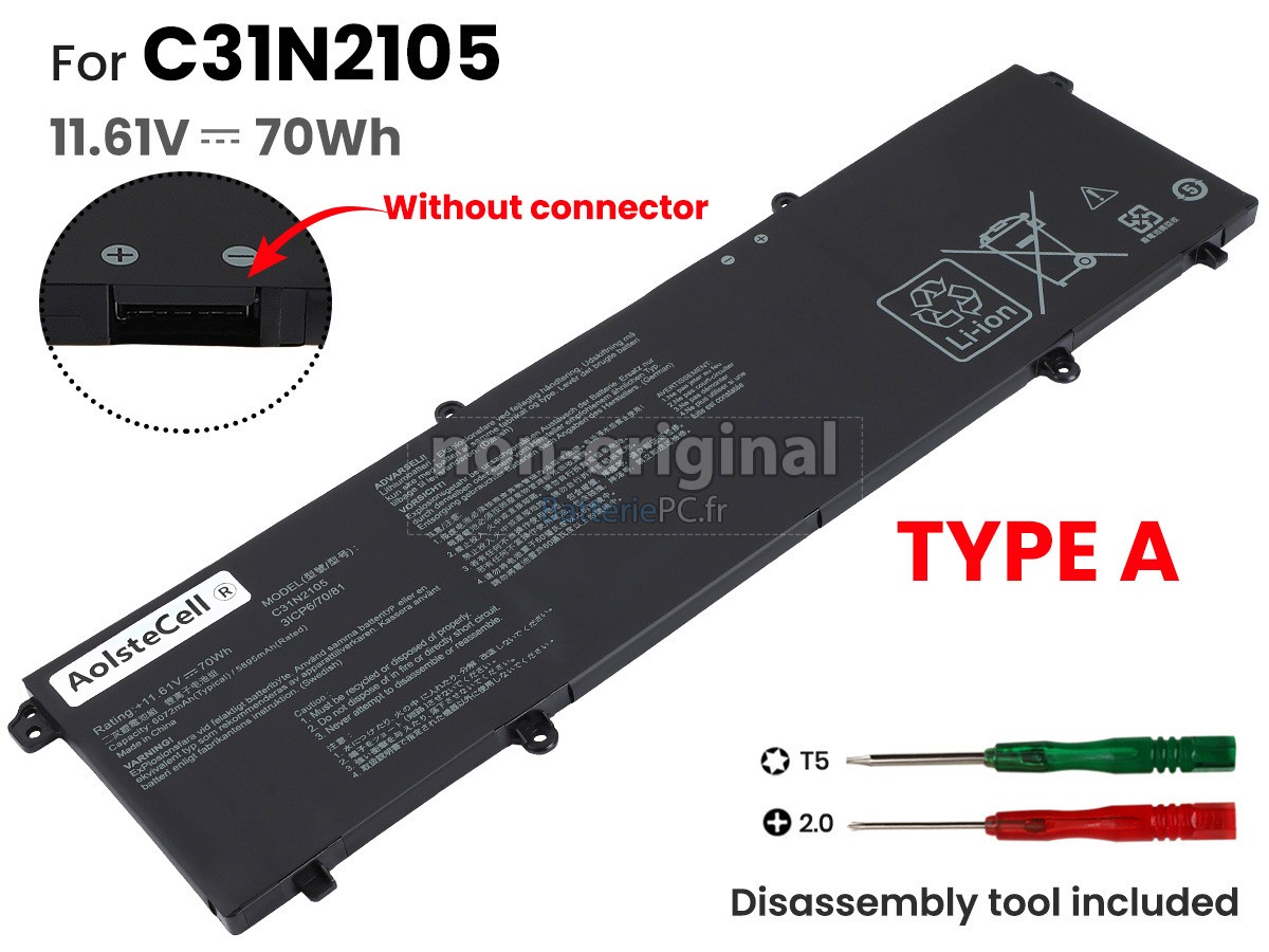 batterie pour Asus ZenBook 14 OLED UM3402YA-KM094W