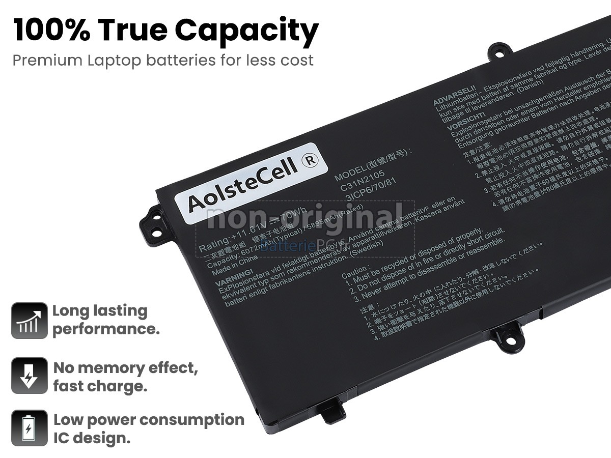 batterie pour Asus VivoBook F1605ZA-MB198W