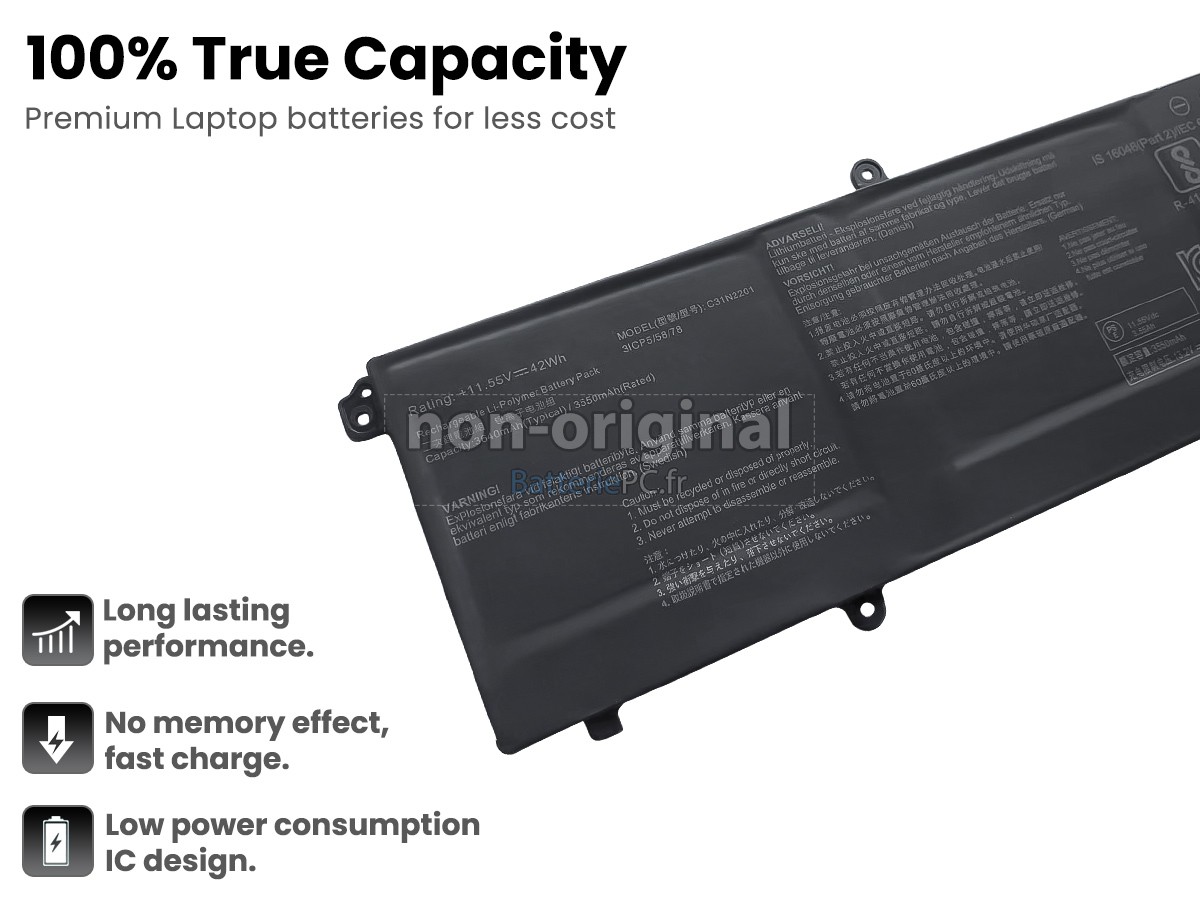 batterie pour Asus VivoBook F1605ZA-MB198W