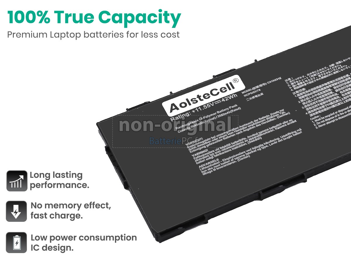 batterie pour Asus Chromebook CZ11 Flip CZ1104CM2A-YZ84T