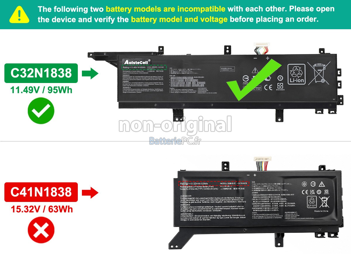 batterie pour Asus ProART STUDIOBook Pro X W730G2T