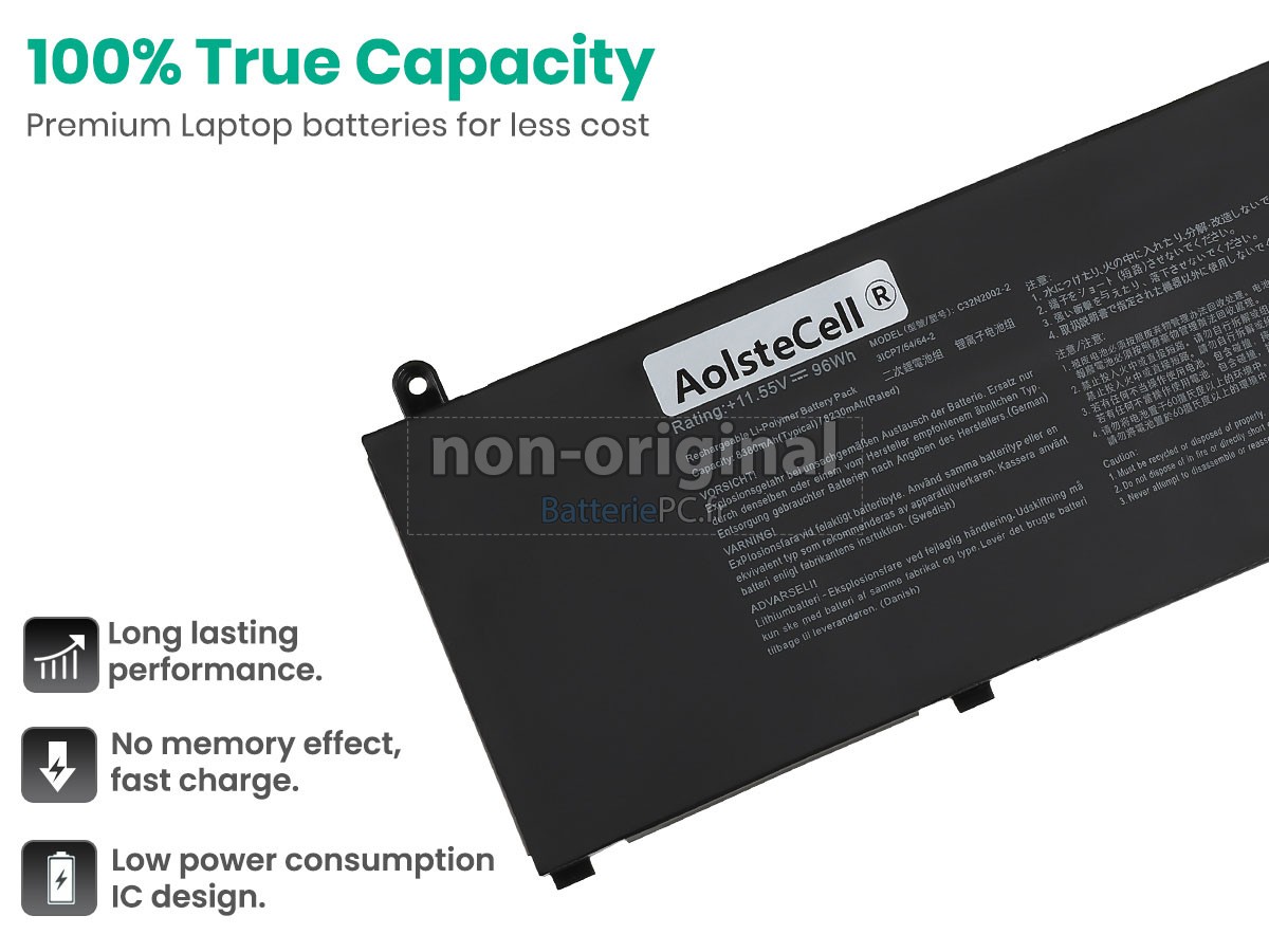 batterie pour Asus ZenBook Pro 15 Flip OLED UP6502ZD