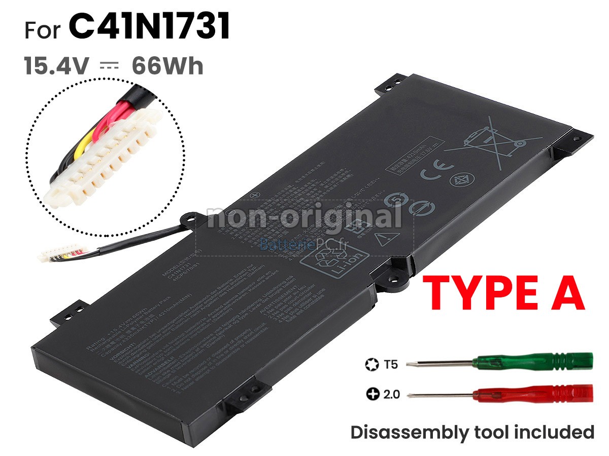 batterie pour Asus Rog STRIX GL504GM-I7G1060