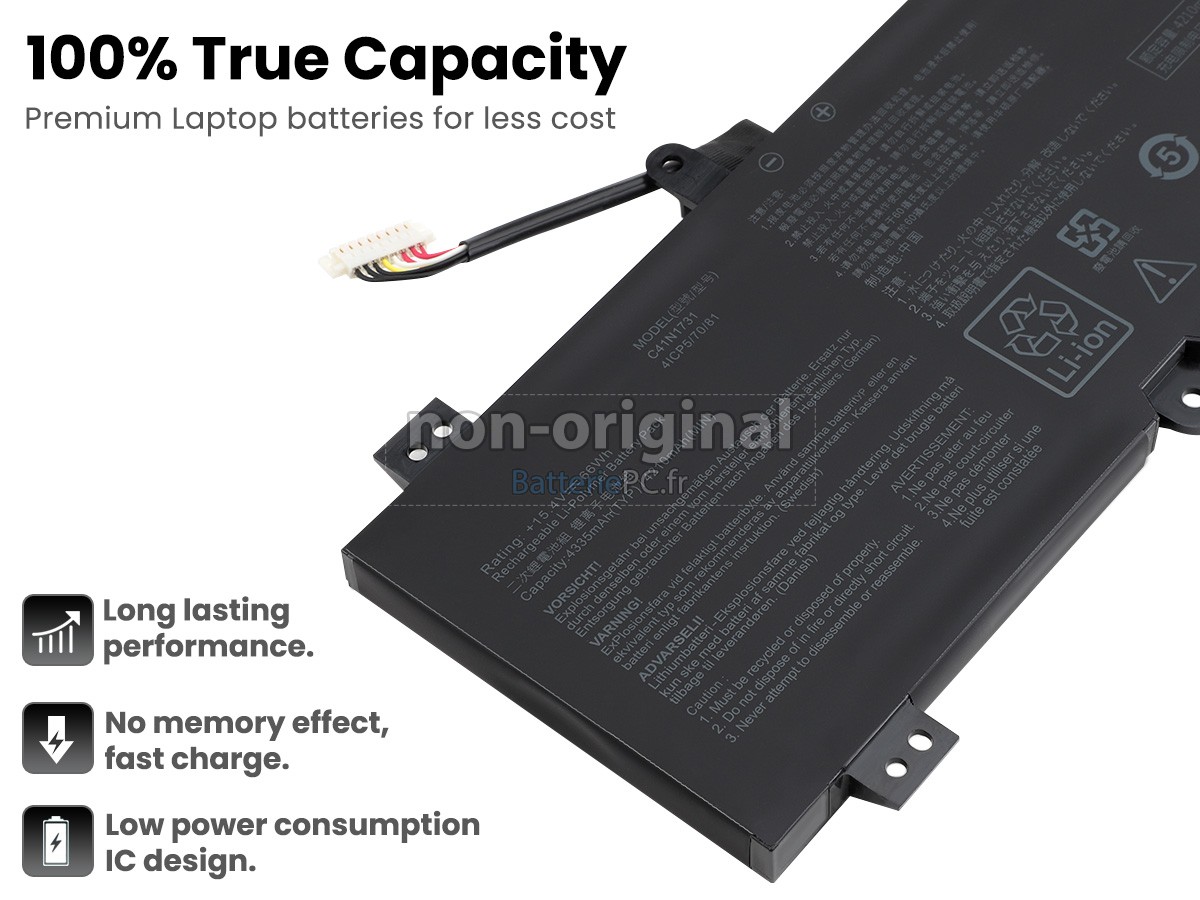 batterie pour Asus Rog STRIX GL504GM-I7G1060